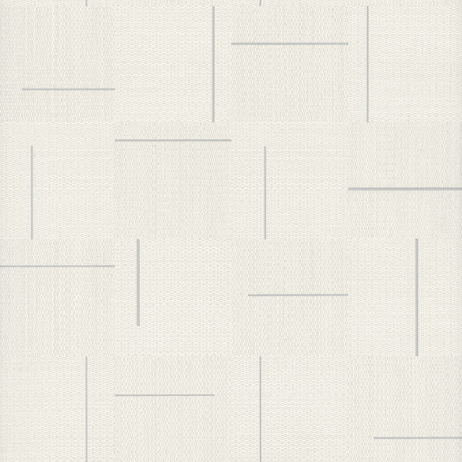Geo Block Weave Wallpaper Wallpaper York Wallcoverings Double Roll Ivory 
