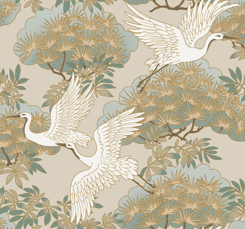 Sprig & Heron Wallpaper Swatch Image
