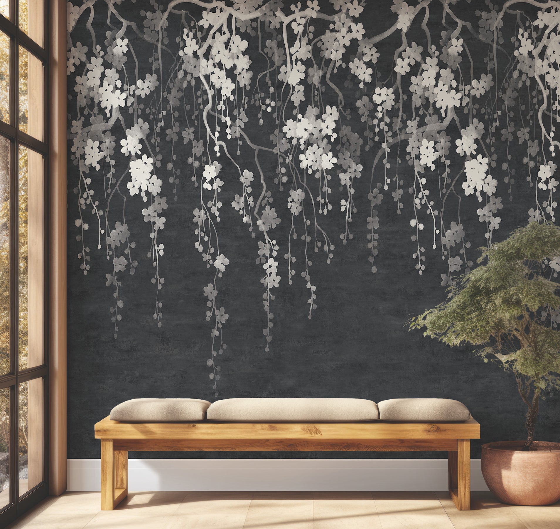 Sakura Blooms Wall Mural Wall Mural Ronald Redding