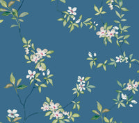 April Blossom Wallpaper Wallpaper Ronald Redding Roll Cobalt
