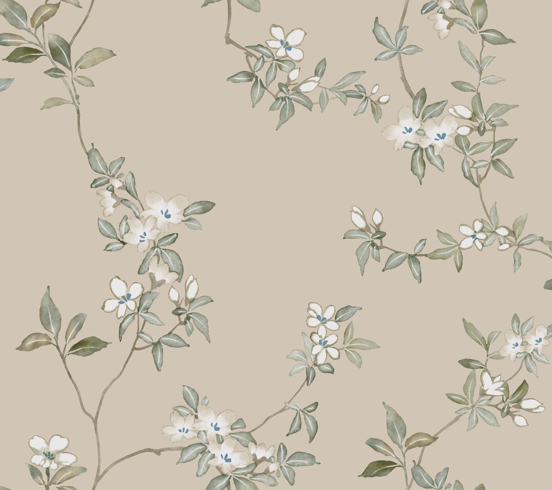 April Blossom Wallpaper Wallpaper Ronald Redding Roll Taupe