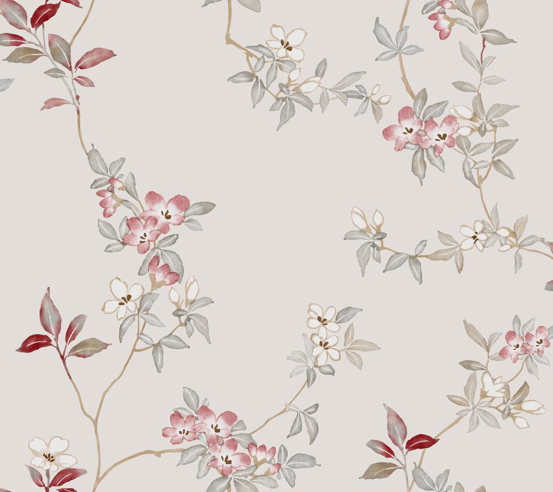 April Blossom Wallpaper Wallpaper Ronald Redding Roll Cream
