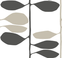 Sculpted Vines Wallpaper Wallpaper York Wallcoverings Roll Carbon & Linen