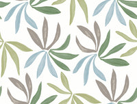 Little Garden Wallpaper Wallpaper York Wallcoverings Roll Alpine & Sky & Silver