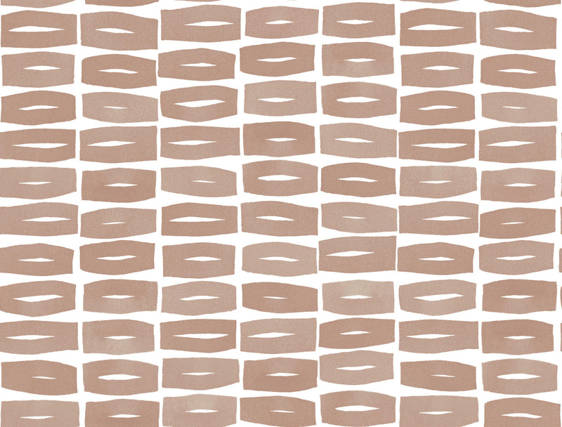 Modernist Motif Wallpaper Wallpaper York Wallcoverings Roll Terracotta