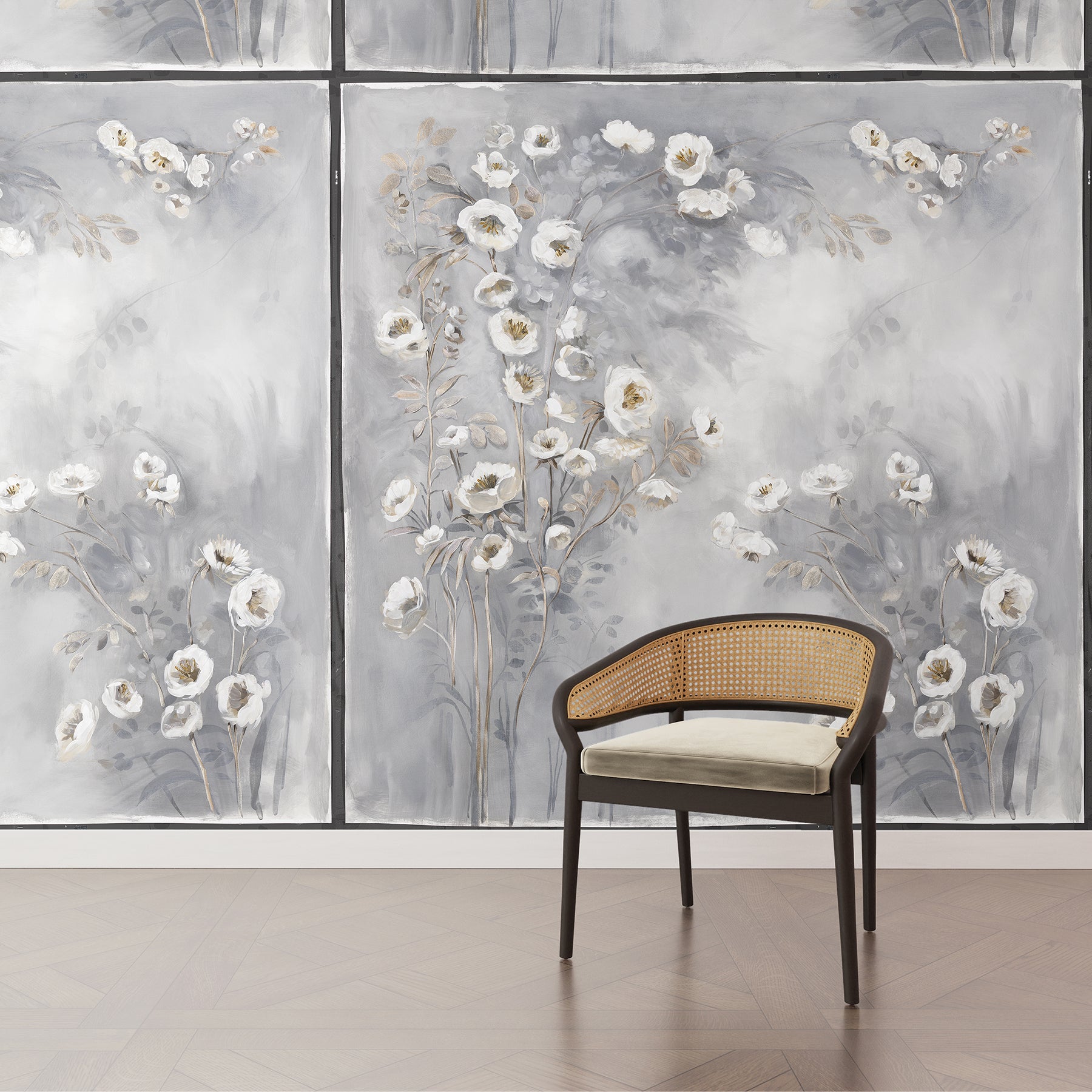 Monique Lhuillier Floral Peel and Stick Mural Peel and Stick Mural 750 Home   