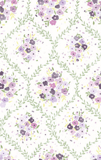 Lavender Trellis Peel and Stick Mural Peel and Stick Mural 750 Home Mural Lavender 