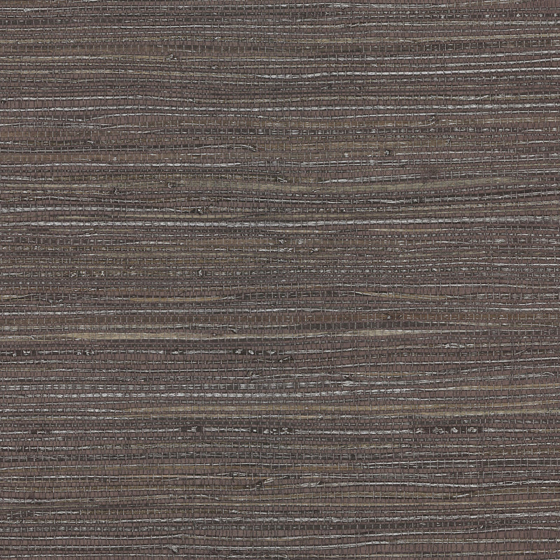 Shandong Charcoal Grasscloth Wallpaper Wallpaper A-Street Prints Double Roll Chocolate 