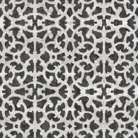 Black and White Scroll Gate Peel and Stick Wallpaper Peel and Stick Wallpaper RoomMates Roll  