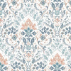 Persian Damask Peel and Stick Wallpaper Peel and Stick Wallpaper RoomMates Roll Orange 