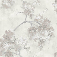 Weeping Cherry Tree Blossom Peel and Stick Wallpaper Peel and Stick Wallpaper RoomMates Roll Beige 