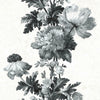 Vintage Floral Stripe Peel and Stick Wallpaper Peel and Stick Wallpaper RoomMates Roll Gray 