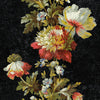 Vintage Floral Stripe Peel and Stick Wallpaper Peel and Stick Wallpaper RoomMates Roll Black 