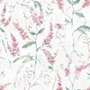 Floral Sprig Peel and Stick Wallpaper Peel and Stick Wallpaper RoomMates Roll Pink 