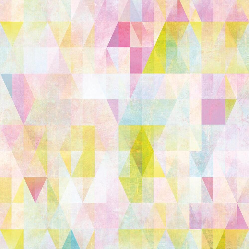 Prismatic Geo Peel and Stick Wallpaper Peel and Stick Wallpaper RoomMates Roll Multicolored 