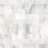 Prismatic Geo Peel and Stick Wallpaper Peel and Stick Wallpaper RoomMates Roll Gray 