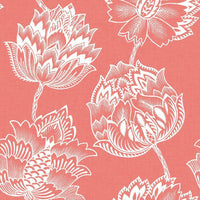 Batik Jacobean Premium Peel + Stick Wallpaper Peel and Stick Wallpaper RoomMates Roll Pink 