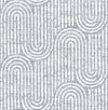 Trippet Grey Zen Waves Wallpaper by Scott Living Wallpaper A-Street Prints Double Roll Blue 