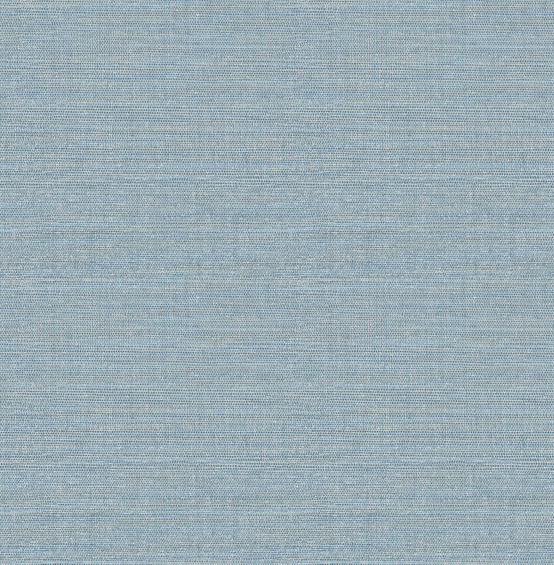 Agave Light Blue Faux Grasscloth Wallpaper Wallpaper A-Street Prints Double Roll Slate 