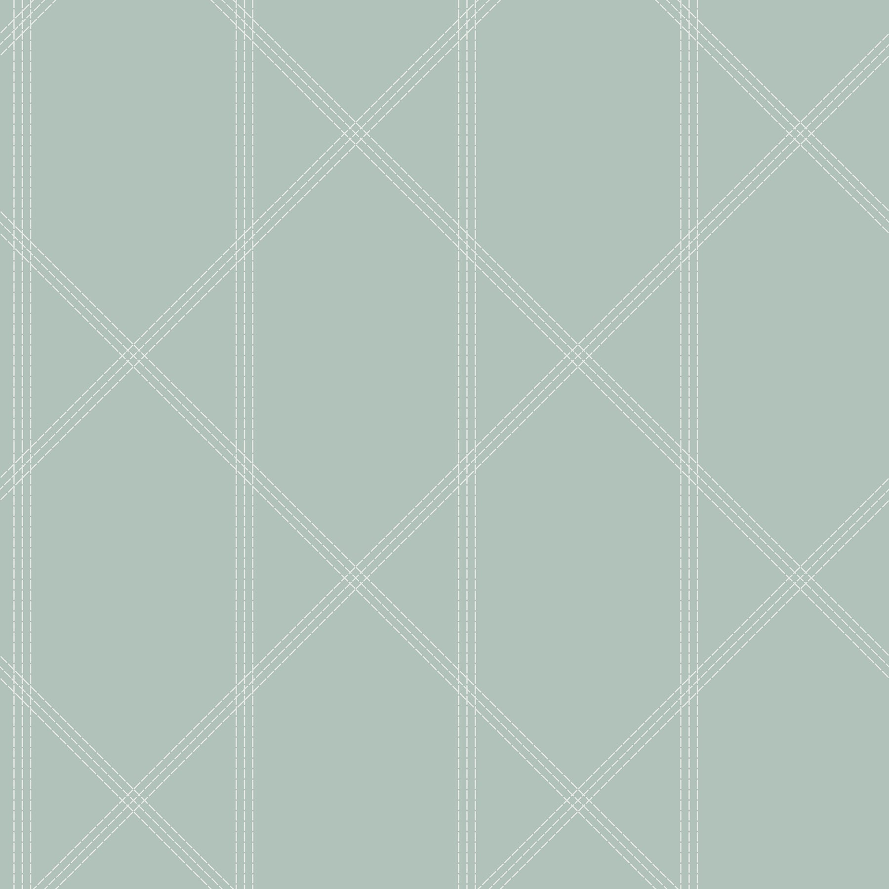Walcott Light Green Stitched Trellis Wallpaper Wallpaper A-Street Prints Double Roll Seafoam 