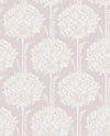 Zaria Light Blue Topiary Wallpaper Wallpaper A-Street Prints Double Roll Lavender 
