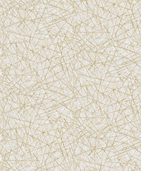 Bulan Champagne Abstract Lines Wallpaper Wallpaper A-Street Prints Double Roll Champagne 