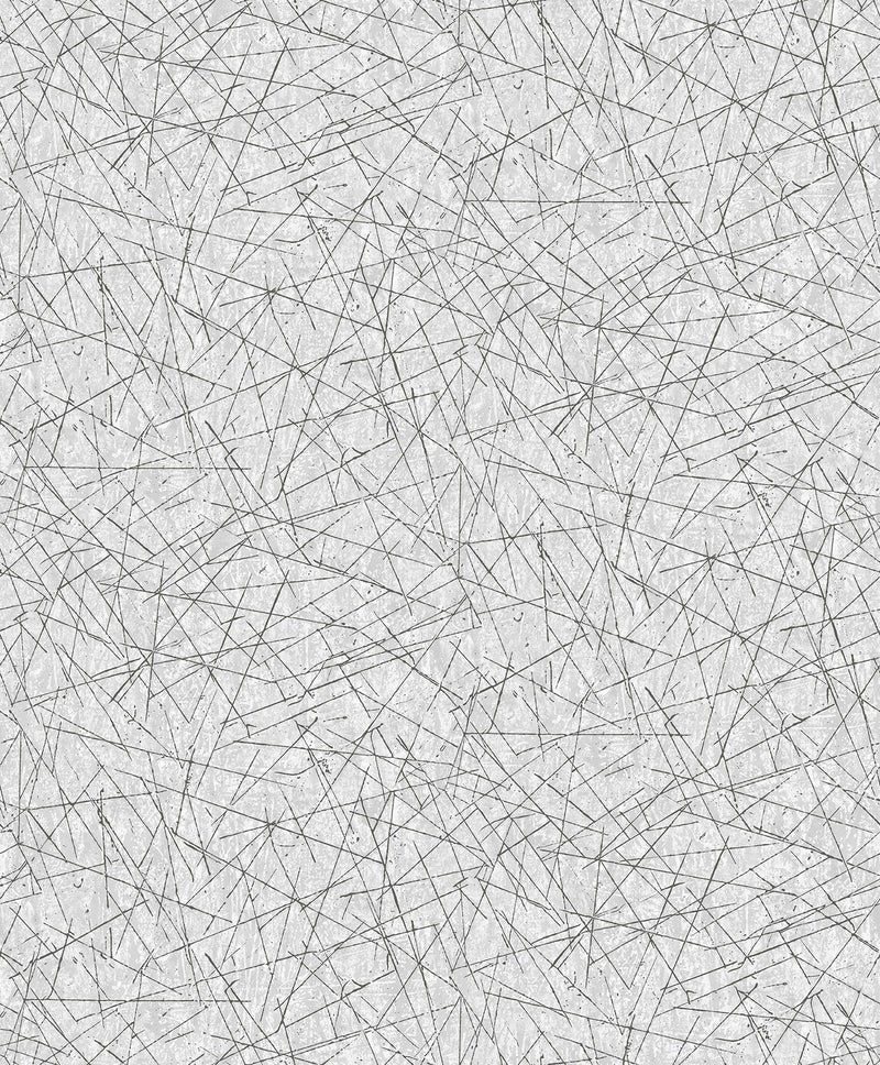 Bulan Champagne Abstract Lines Wallpaper Wallpaper A-Street Prints Double Roll Silver 