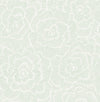 Periwinkle Blue Textured Floral Wallpaper Wallpaper A-Street Prints Double Roll Light Green 