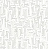 Ramble Blue Geometric Wallpaper Wallpaper A-Street Prints Double Roll Grey 