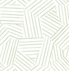 Helene Sage Geometric Lines Wallpaper Wallpaper A-Street Prints Double Roll Sage 