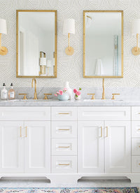 Helene Sage Geometric Lines Wallpaper Wallpaper A-Street Prints   