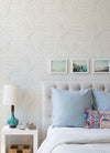 Helene Sage Geometric Lines Wallpaper Wallpaper A-Street Prints   