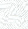 Helene Sage Geometric Lines Wallpaper Wallpaper A-Street Prints Double Roll Sky Blue 