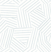 Helene Sage Geometric Lines Wallpaper Wallpaper A-Street Prints Double Roll Sky Blue 