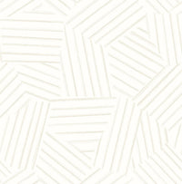 Helene Sage Geometric Lines Wallpaper Wallpaper A-Street Prints Double Roll Pearl 