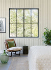 Alena Light Grey Soft Stripe Wallpaper Wallpaper A-Street Prints   