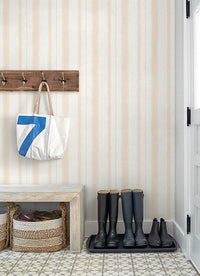 Alena Light Grey Soft Stripe Wallpaper Wallpaper A-Street Prints   