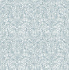 Elma Honey Fiddlehead Wallpaper Wallpaper A-Street Prints Double Roll Sky Blue 