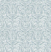 Elma Honey Fiddlehead Wallpaper Wallpaper A-Street Prints Double Roll Sky Blue 