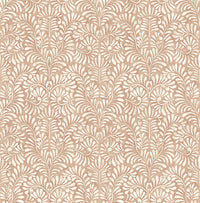 Elma Honey Fiddlehead Wallpaper Wallpaper A-Street Prints Double Roll Rust 