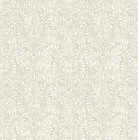 Elma Honey Fiddlehead Wallpaper Wallpaper A-Street Prints Double Roll Taupe 