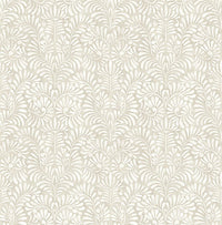 Elma Honey Fiddlehead Wallpaper Wallpaper A-Street Prints Double Roll Taupe 