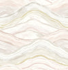 Dorea Pastel Striated Waves Wallpaper Wallpaper A-Street Prints Double Roll Pastel 