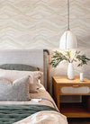 Dorea Pastel Striated Waves Wallpaper Wallpaper A-Street Prints   