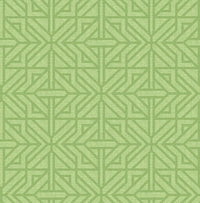 Hesper Green Geometric Wallpaper Wallpaper A-Street Prints Double Roll Green 