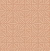 Hesper Green Geometric Wallpaper Wallpaper A-Street Prints Double Roll Rust 