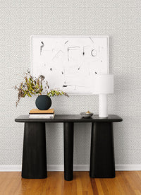Hesper Green Geometric Wallpaper Wallpaper A-Street Prints   