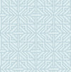 Hesper Green Geometric Wallpaper Wallpaper A-Street Prints Double Roll Sky Blue 