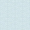 Hesper Green Geometric Wallpaper Wallpaper A-Street Prints Double Roll Sky Blue 