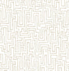 Ramble Blue Geometric Wallpaper Wallpaper A-Street Prints Double Roll Taupe 